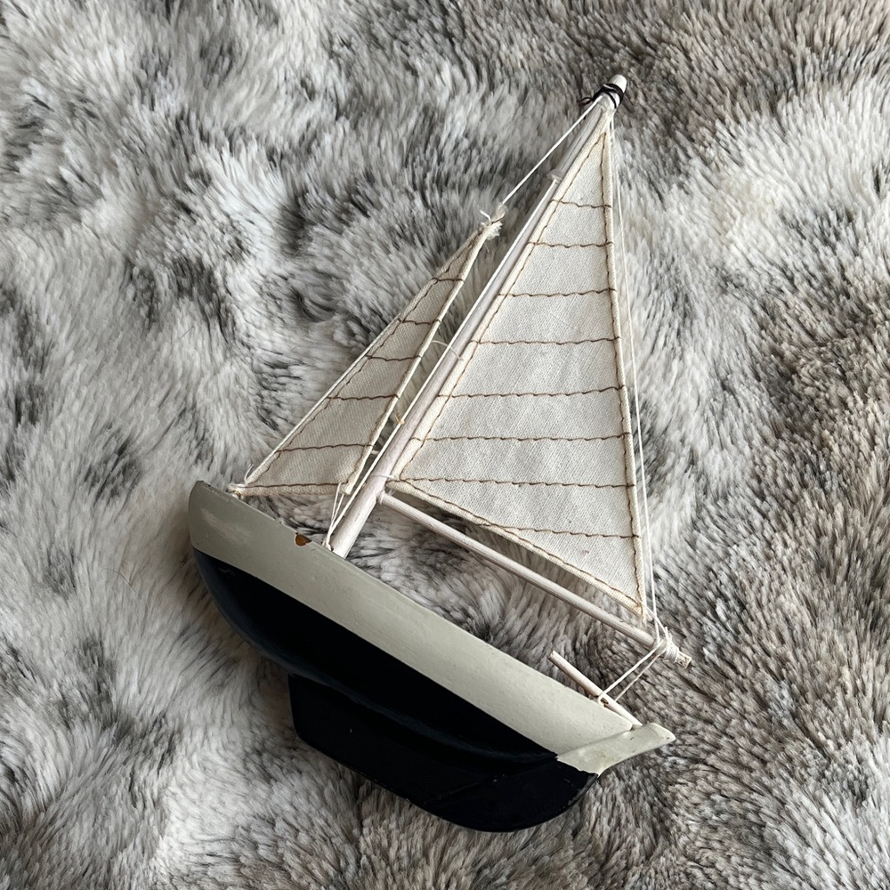 Handmade Wooden Sailboat